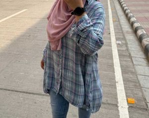 Over Size Checked Shirt