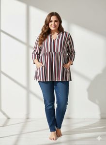 Feeding Striped Tunic Top