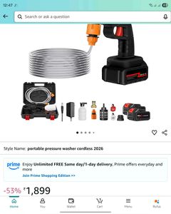 Cordless Pressure Washer Gun