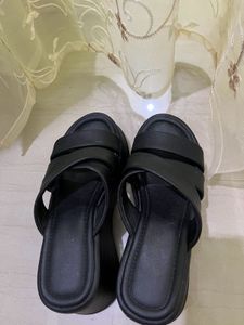 Black Platform Slides