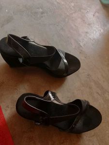 Black Ankle Strap Sandals