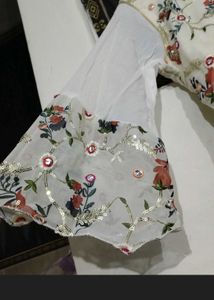 Floral Print Layered sharara Set