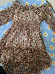 Floral Print Mini Dress