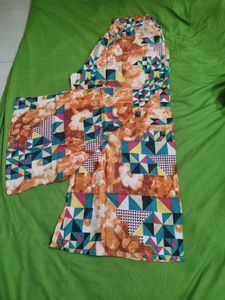 Geometric Print Cotton Plazzo