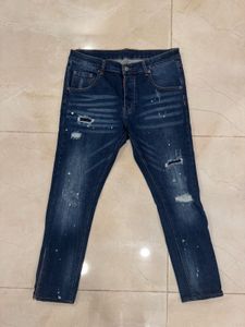 DSQUARED2 Distressed Dark Jeans, 34