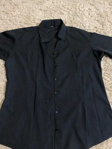 Elegant Black Button-Down Shirt