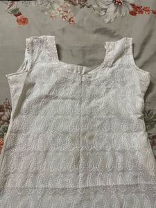 Embroidered White Top