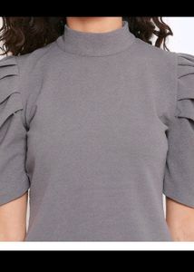 Puffed Sleeve Top, Wore Only Once. Its In A Brand