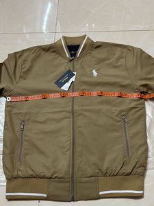 Men Ralph Lauren Khaki Zipper Jacket