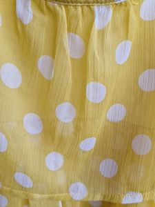 Yellow Polka Dot Top