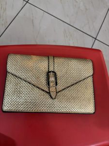 Women Golden  Clutch