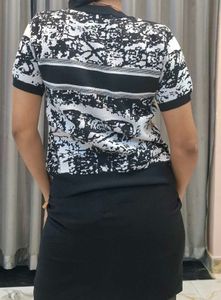 Christian Dior Black/White Top