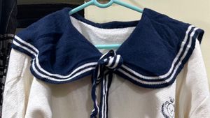 Sailor Collar Knit Sweater