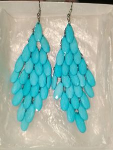 Blue Heavy Earrings