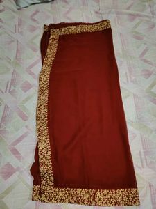 Elegant Maroon Ethnic Gown