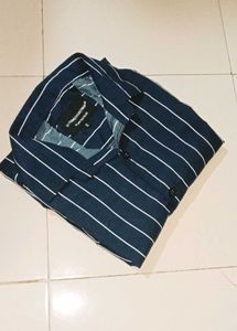Striped Navy Blue Shirt