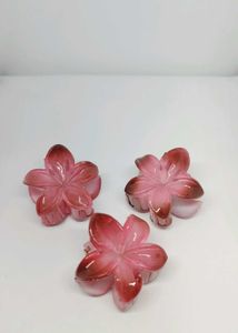 Red Flower Hair Clips- Qt-1