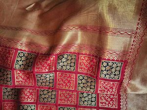 Red &amp; Gold saree
