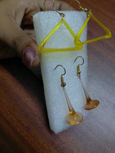 Funky Geometric &amp; Dangle Earring Set