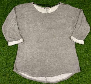 Imported Comfortable Gray Tunic Top