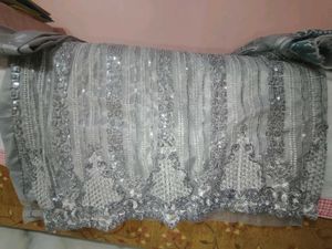 Elegant Grey Embroidered Salwar Suit