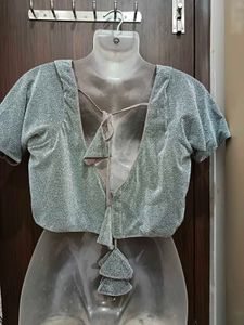 Beautiful Silver Blouse