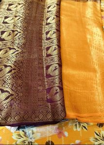 unused saree ( with unstitched blouse piece)