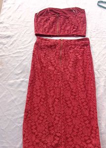 Red Co-ord  Set