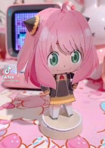 ✂️ DIY Paper Figurine Template – Anya Forger 🧩