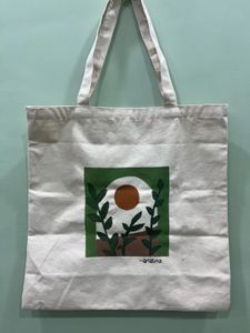 Hand-Painted Tote Bag