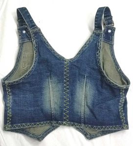 Denim Vest Top