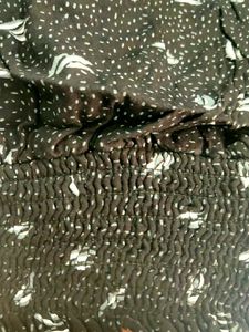 Black Print Top