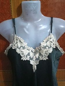 Lace Trim Cami Slip Dress