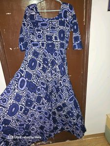 Blue Patterned Dress fits 34-36