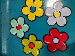 Handcrafted Floral Coaster Set