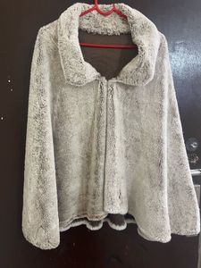 Fuzzy Plush Poncho