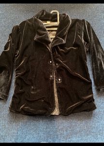 Girls Black Single Breasted Blazer