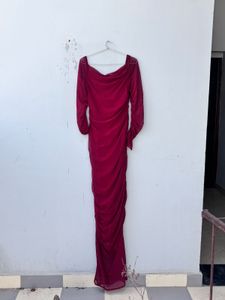 Elegant Red Maxi Dress