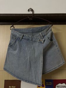 Denim Skort - Stylish and Trendy