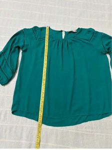 Chic Green Loft Blouse