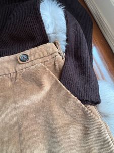 Corduroy Skirt &amp; Knit Top Set