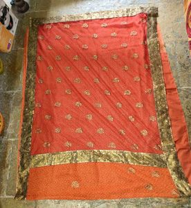 Elegant Orange Saree