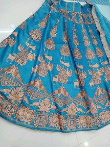 Printed Crepe Lehenga Choli With Net Dupatta