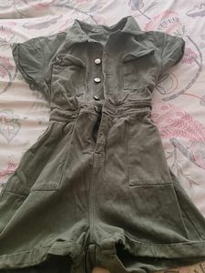 Olive Green Romper