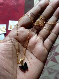 Butterfly Pendant Gold Chain (Set of 5)