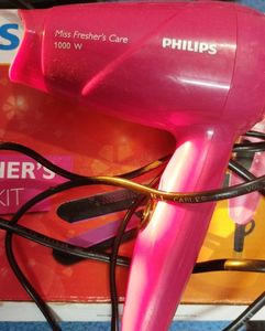 Set Of Hair Dryer And Straightener