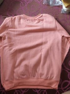 Peach Slogan Sweatshirt