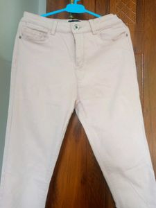 Blush Pink High Waisted Jeans