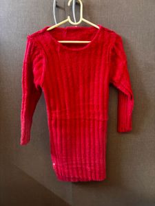 Red sweater dress Mini