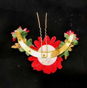 Red Floral Hair Pin